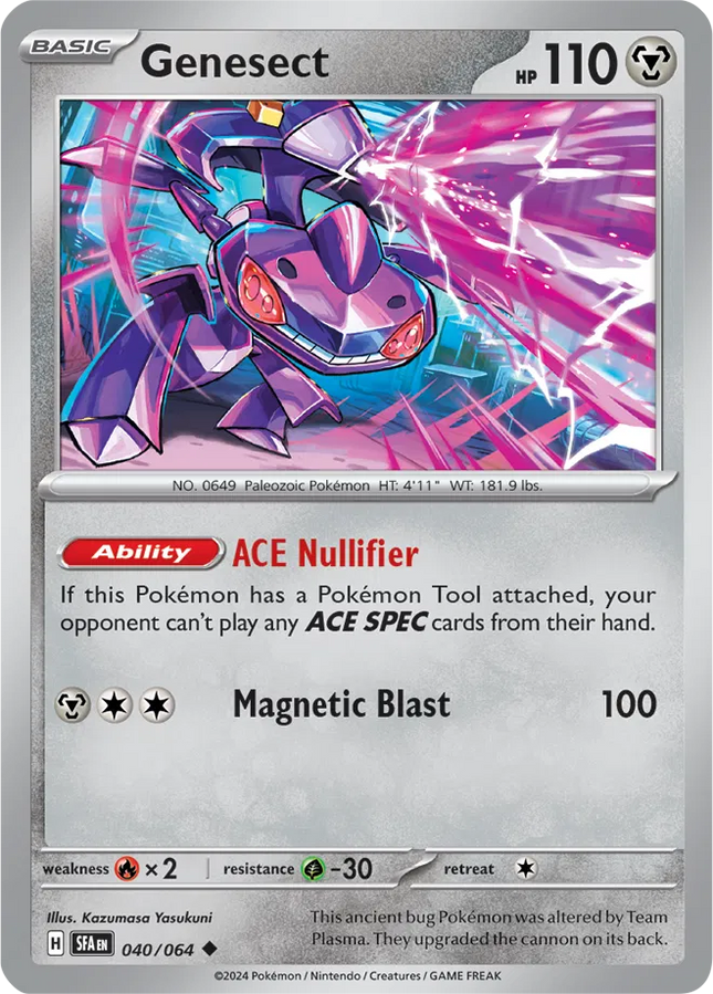 Genesect Shrouded Fable Uncommon 040/064 Reverse Holofoil