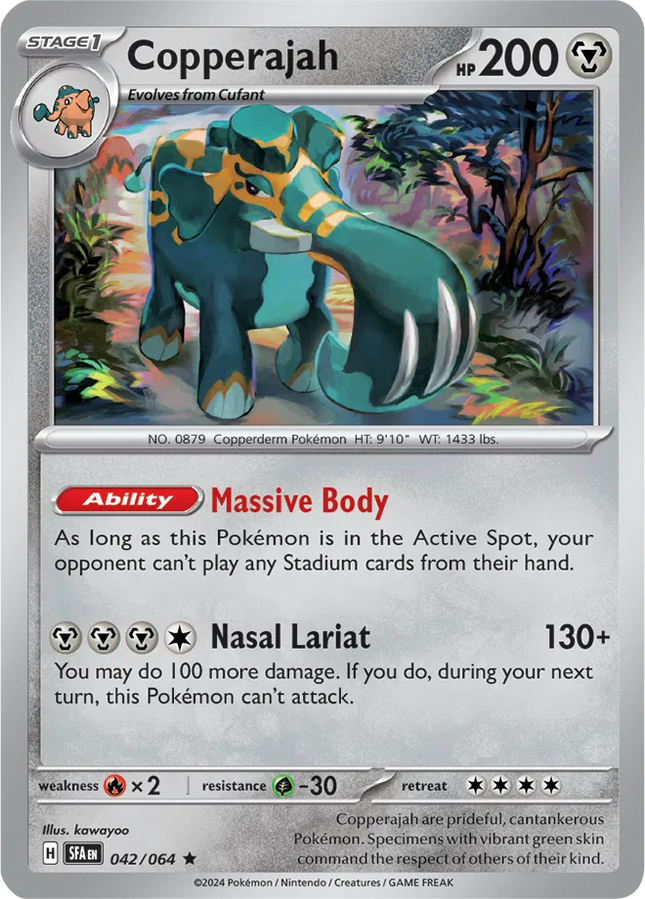 Copperajah Shrouded Fable Rare 042/064 Holofoil