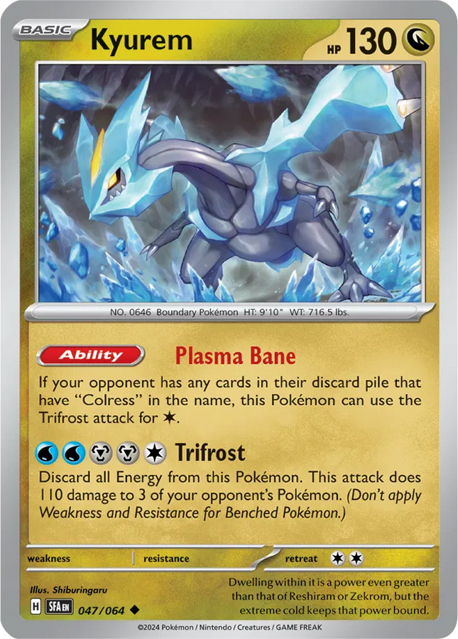 Kyurem Shrouded Fable Uncommon 047/064 Reverse Holofoil