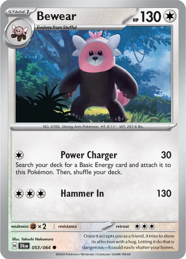 Bewear Shrouded Fable Common 053/064 Reverse Holofoil