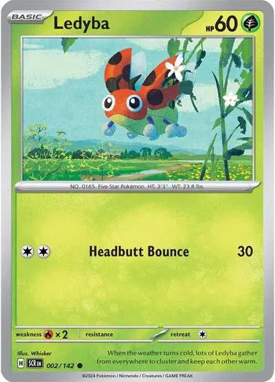 Ledyba Stellar Crown Common 002/142 Reverse Holofoil