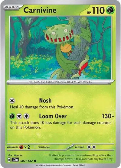 Carnivine Stellar Crown Common 007/142 Reverse Holofoil