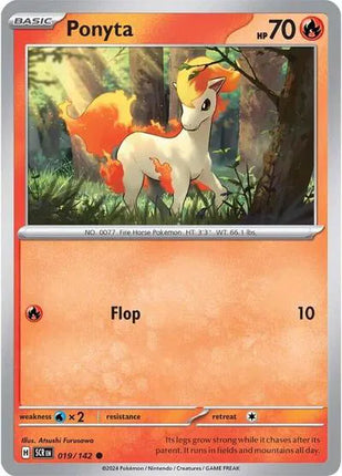 Ponyta Stellar Crown Common 019/142 Reverse Holofoil