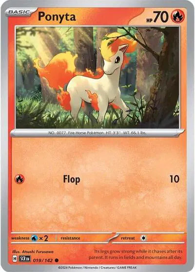 Ponyta Stellar Crown Common 019/142 Reverse Holofoil