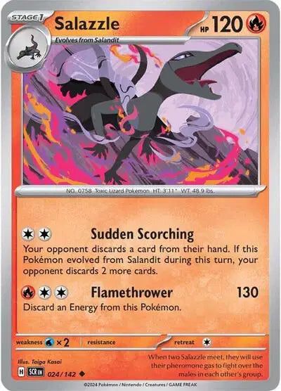Salazzle Uncommon • 024/142 Stellar Crown