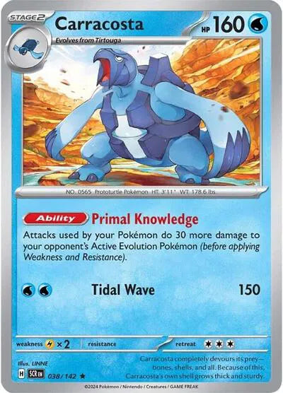 Carracosta Stellar Crown Rare 038/142 Reverse Holofoil