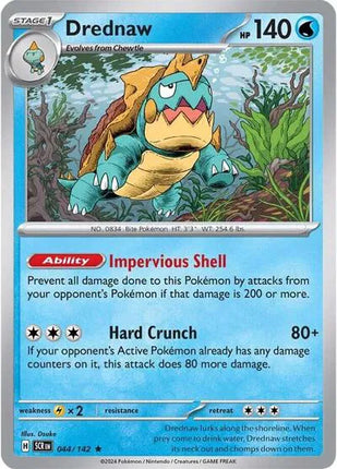Drednaw Stellar Crown Rare 044/142 Reverse Holofoil