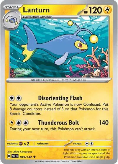 Lanturn Stellar Crown Uncommon 049/142 Reverse Holofoil