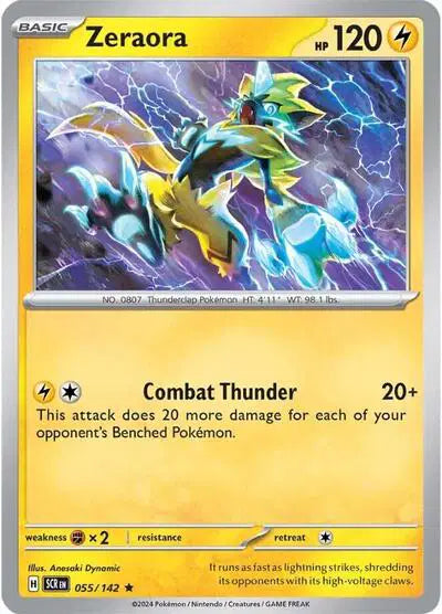 Zeraora Rare • 055/142 Stellar Crown Holofoil