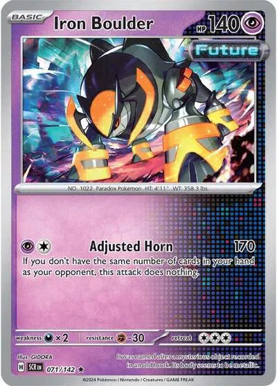 Iron Boulder Stellar Crown Rare 071/142 Holofoil