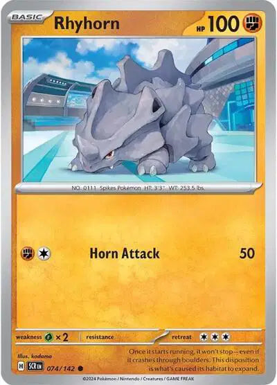 Rhyhorn Common • 074/142 Stellar Crown