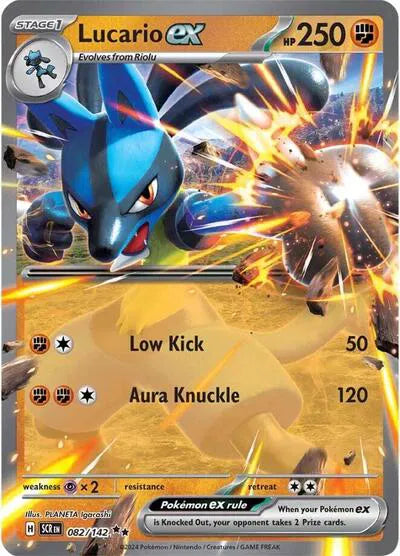 Lucario ex Stellar Crown Double Rare 082/142