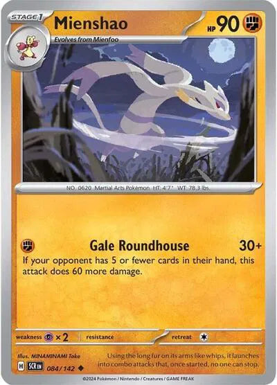 Mienshao Stellar Crown Uncommon 084/142 Reverse Holofoil