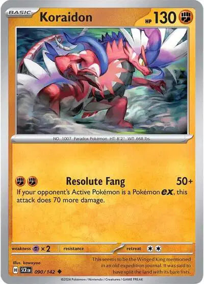 Koraidon Uncommon • 090/142 Stellar Crown Reverse Holofoil