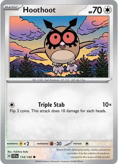 Hoothoot Common • 114/142 Stellar Crown