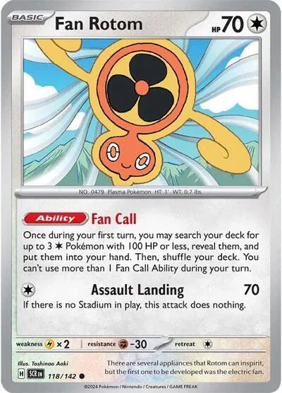 Fan Rotom Stellar Crown Common 118/142