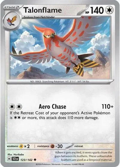 Talonflame Stellar Crown Uncommon 123/142