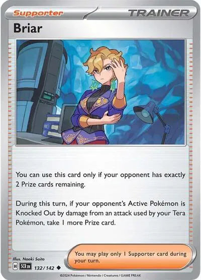 Briar Stellar Crown Uncommon 132/142 Reverse Holofoil