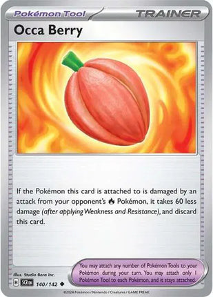Occa Berry Stellar Crown Uncommon 140/142 Reverse Holofoil
