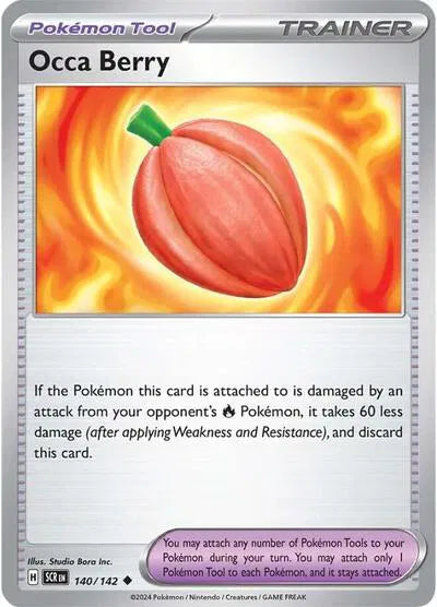 Occa Berry Stellar Crown Uncommon 140/142 Reverse Holofoil