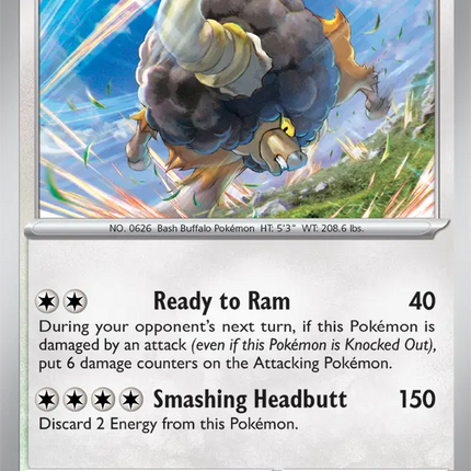 Bouffalant Common • 151/191 Surging Sparks Reverse Holofoil
