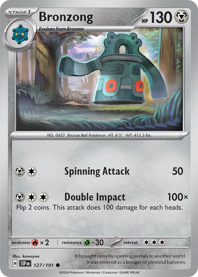 Bronzong Surging Sparks Common 127/191 Reverse Holofoil