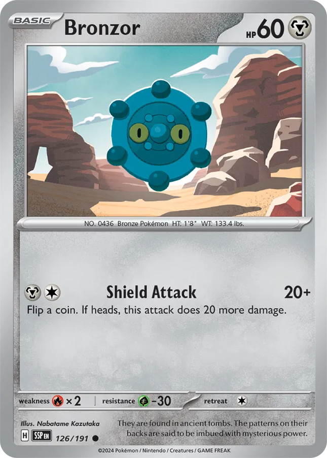 Bronzor Surging Sparks Common 126/191