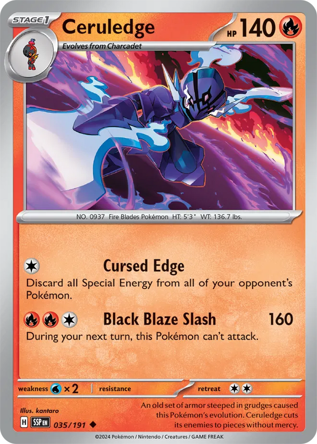 Ceruledge Surging Sparks Uncommon 035/191