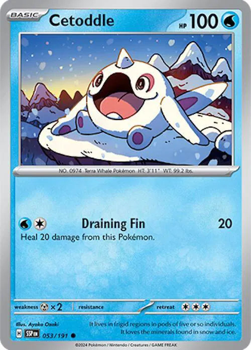 Cetoddle Surging Sparks Common 053/191 Reverse Holofoil