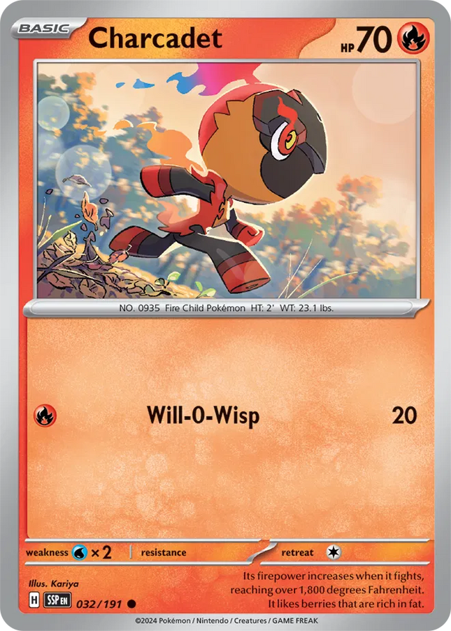 Charcadet Surging Sparks Common 032/191 Reverse Holofoil