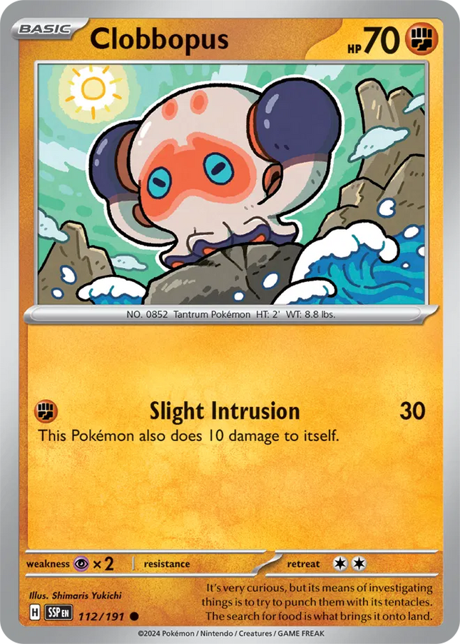 Clobbopus Surging Sparks Common 112/191 Reverse Holofoil