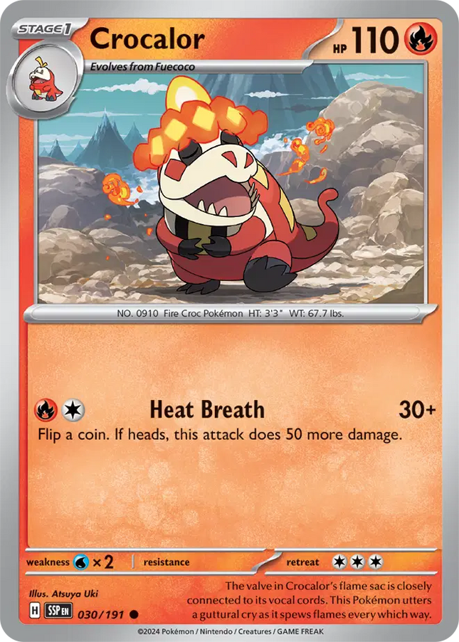 Crocalor Common • 030/191 Surging Sparks