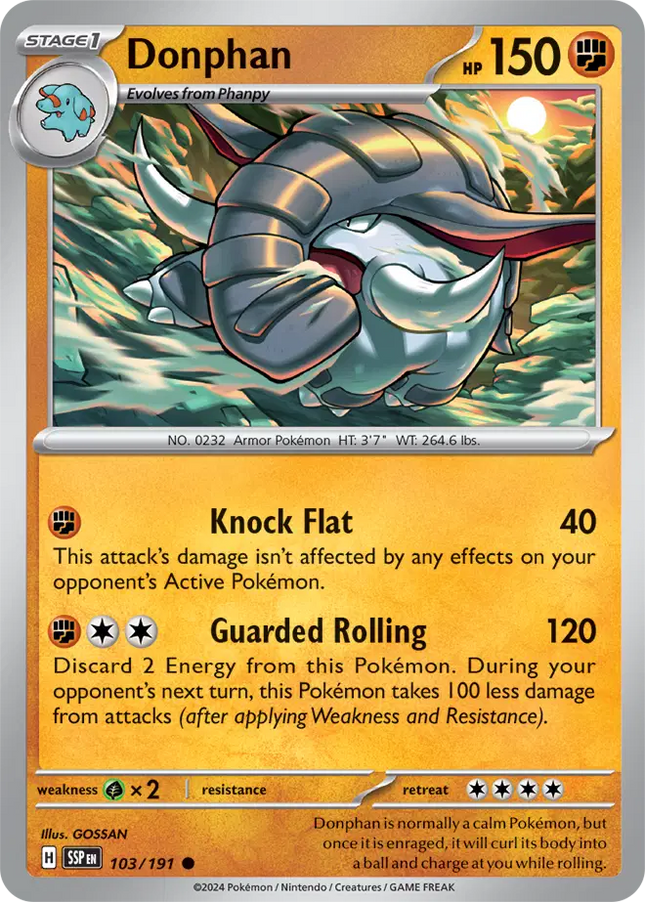 Donphan Common • 103/191 Surging Sparks