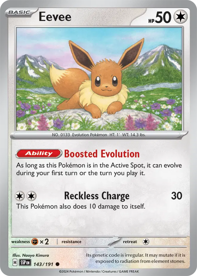 Eevee Common • 143/191 Surging Sparks