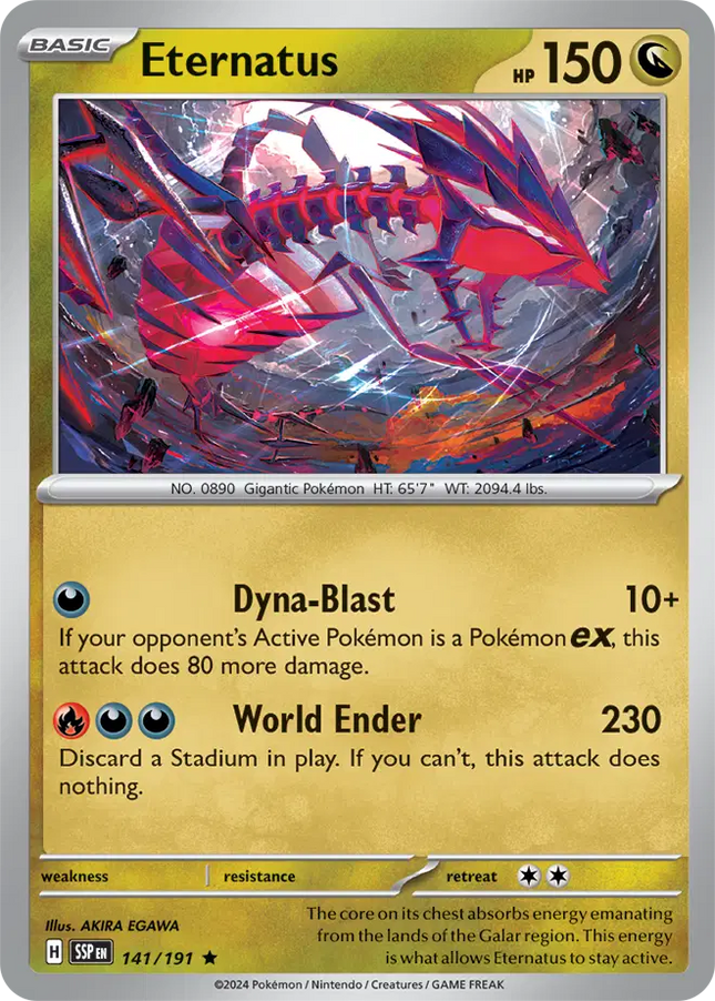 Eternatus Rare • 141/191 Surging Sparks Holofoil