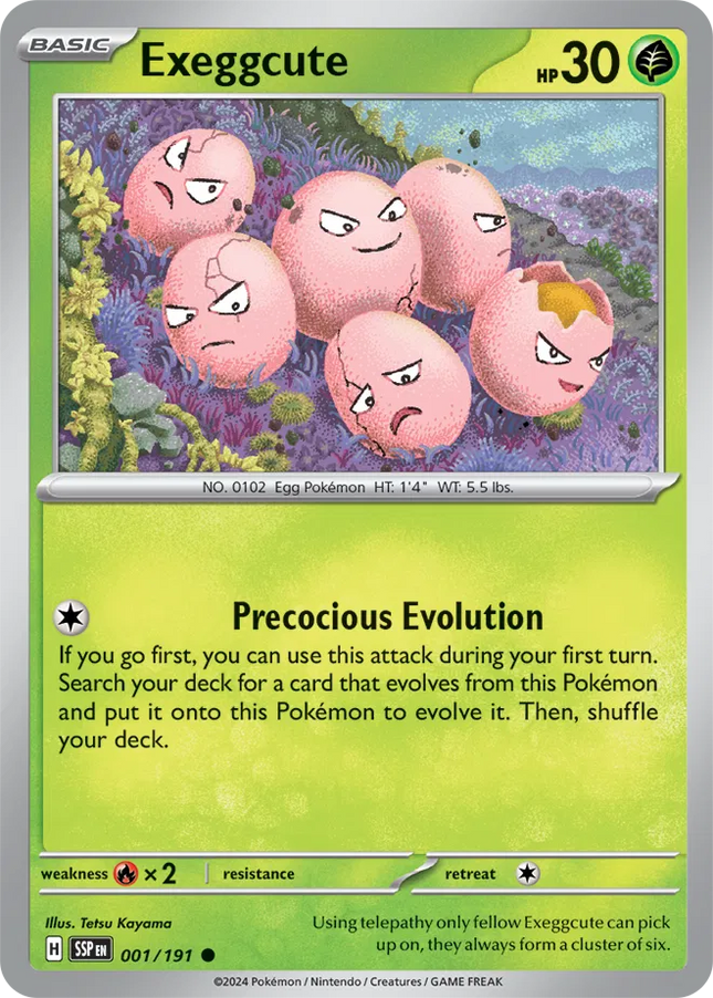 Exeggcute Surging Sparks Common 001/191