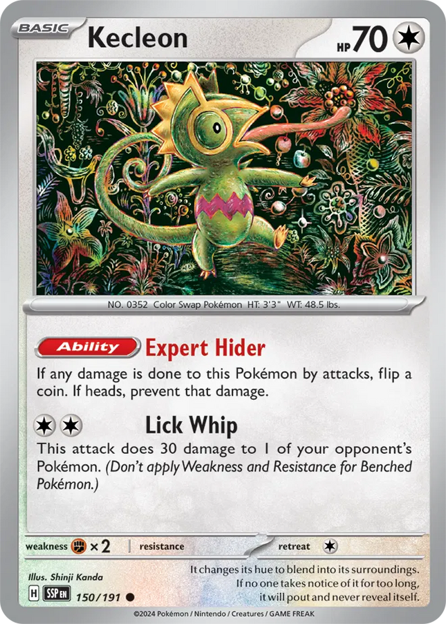 Kecleon Surging Sparks Common 150/191 Reverse Holofoil