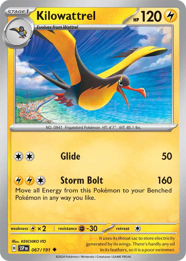 Kilowattrel Surging Sparks Common 067/191