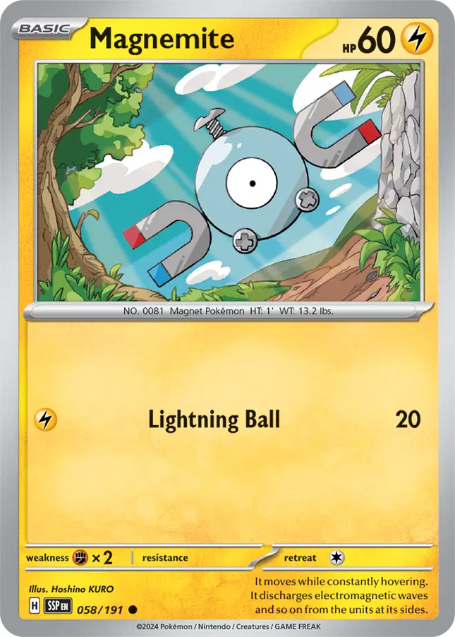 Magnemite Common • 058/191 Surging Sparks