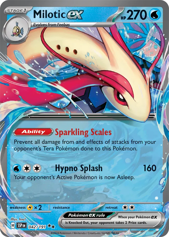 Milotic ex Surging Sparks Double Rare 042/191