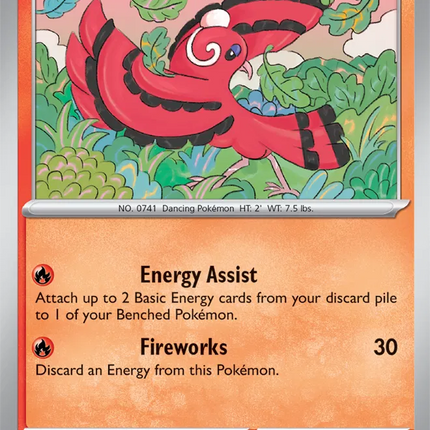 Oricorio Surging Sparks Common 026/191 Reverse Holofoil