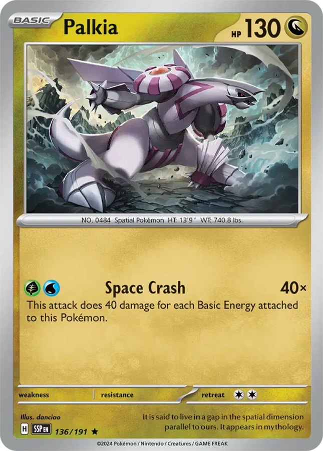 Palkia Rare • 136/191 Surging Sparks Holofoil