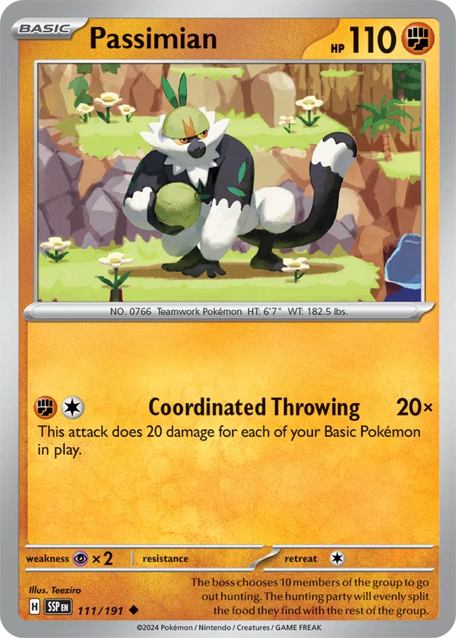Passimian Surging Sparks Uncommon 111/191 Reverse Holofoil