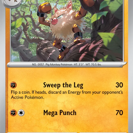 Primeape Surging Sparks Common 099/191