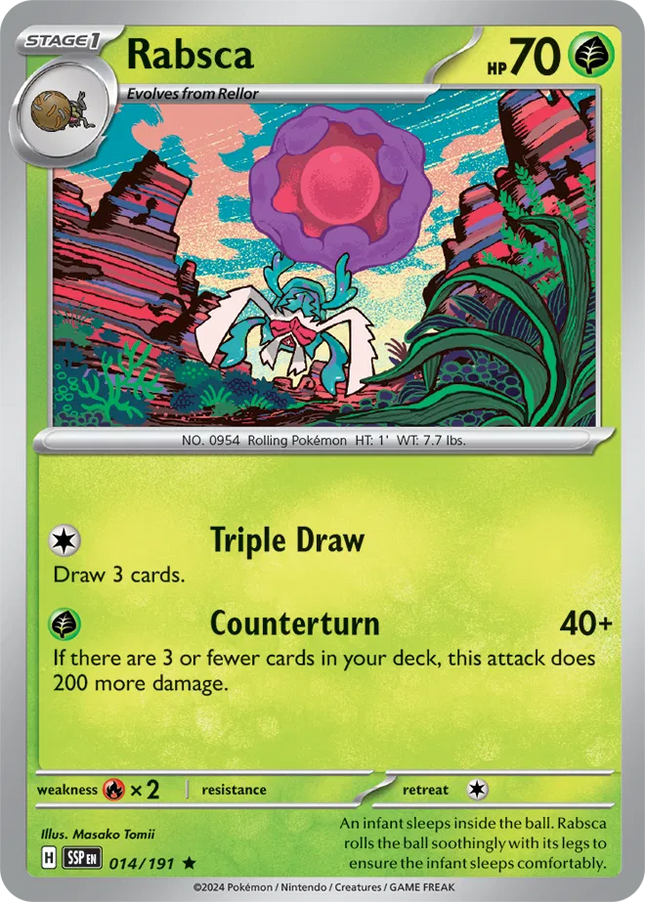 Rabsca Surging Sparks Rare 014/191 Holofoil