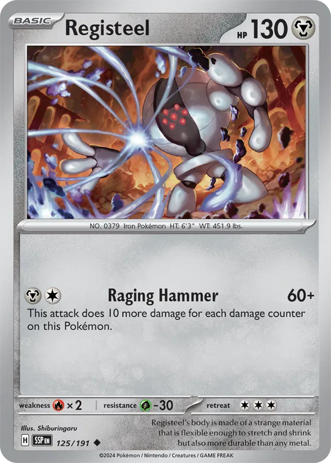 Registeel Surging Sparks Uncommon 125/191