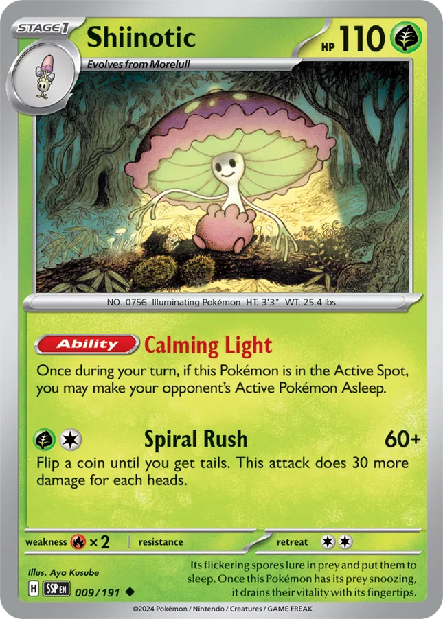 Shiinotic Surging Sparks Uncommon 009/191