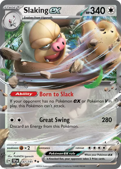 Slaking ex Surging Sparks Double Rare 147/191