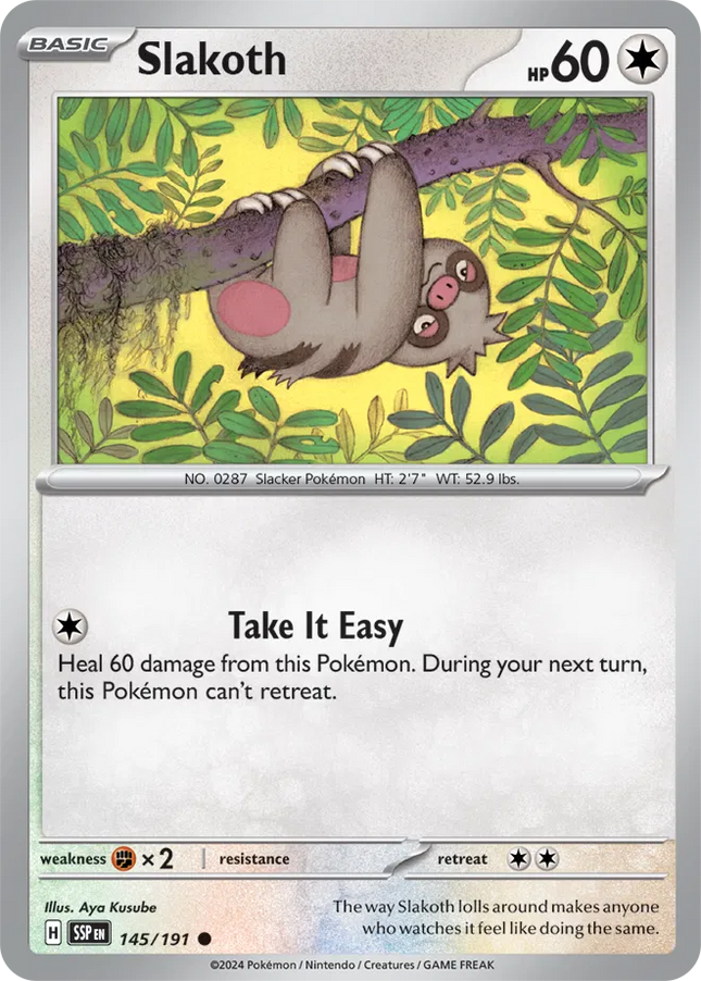 Slakoth Surging Sparks Common 145/191