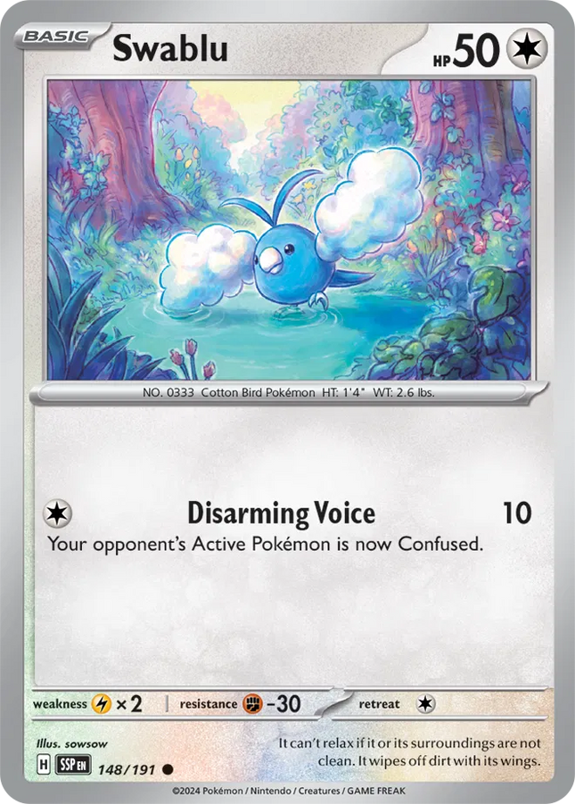 Swablu Surging Sparks Common 148/191
